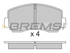 BREMSI BP2296 stabdžių trinkelių rinkinys, diskinis stabdys 
 Techninės priežiūros dalys -> Papildomas remontas
0446514280, 0449114040, 0449114041