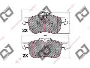 DJ PARTS BP2212 stabdžių trinkelių rinkinys, diskinis stabdys 
 Techninės priežiūros dalys -> Papildomas remontas
SFP100511, GBP90342AF, 10008675