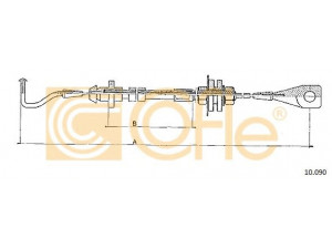 COFLE 10.090 akceleratoriaus trosas 
 Dviratė transporto priemonės -> Kabeliai ir tachometro velenaai -> Akceleratoriaus trosas
SE171721555L, 171721555L