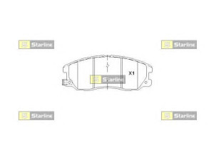 STARLINE BD S852P stabdžių trinkelių rinkinys, diskinis stabdys 
 Techninės priežiūros dalys -> Papildomas remontas
4808861, 96626070