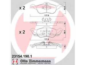 ZIMMERMANN 23154.190.1 stabdžių trinkelių rinkinys, diskinis stabdys 
 Techninės priežiūros dalys -> Papildomas remontas
1 075 558, 1 107 697, 1 136 519