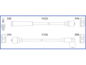 HITACHI 134227 uždegimo laido komplektas 
 Kibirkšties / kaitinamasis uždegimas -> Uždegimo laidai/jungtys
33700A78B03000, 96256433, 96518123
