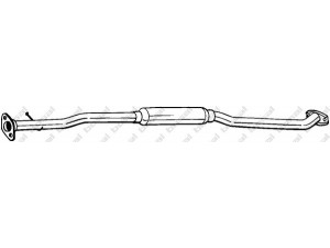 BOSAL 283-381 vidurinis duslintuvas 
 Išmetimo sistema -> Duslintuvas
14250-80G00, 14250-83E00