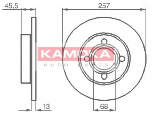 KAMOKA 10396 stabdžių diskas 
 Stabdžių sistema -> Diskinis stabdys -> Stabdžių diskas
431615301, 443615301, 431 615 301