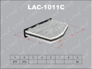 LYNXauto LAC-1011C filtras, salono oras 
 Techninės priežiūros dalys -> Techninės priežiūros intervalai
1K0 819 422, 1K1 819 007, 1K1 819 653
