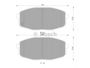 BOSCH 0 986 AB3 046 stabdžių trinkelių rinkinys, diskinis stabdys 
 Techninės priežiūros dalys -> Papildomas remontas
58101 1HA00, 0K2FA-33-28Z, 0K2JA 3328Z