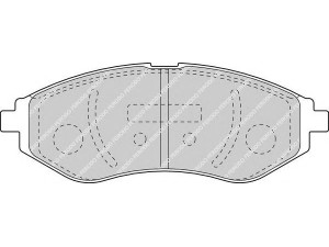FERODO FDB1699 stabdžių trinkelių rinkinys, diskinis stabdys 
 Techninės priežiūros dalys -> Papildomas remontas
94566892, 96534653, PW892497