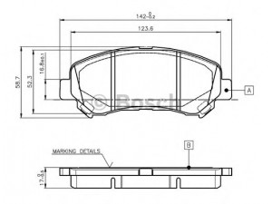 BOSCH 0 986 TB3 117 stabdžių trinkelių rinkinys, diskinis stabdys 
 Techninės priežiūros dalys -> Papildomas remontas
D1060JD00A, D1060JD00J, 41 06 000 23R