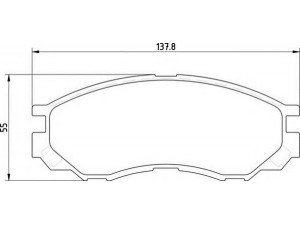 MAGNETI MARELLI 363700203123 stabdžių trinkelių rinkinys, diskinis stabdys 
 Techninės priežiūros dalys -> Papildomas remontas
DBP511119, MR205256, MR205257, MR389547