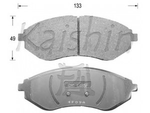 KAISHIN FK11129 stabdžių trinkelių rinkinys, diskinis stabdys 
 Techninės priežiūros dalys -> Papildomas remontas
94566892, 94566892, 96534653