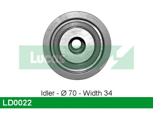 LUCAS ENGINE DRIVE LD0022 įtempiklio skriemulys, paskirstymo diržas
59109244