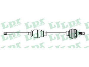 LPR DS52535 kardaninis velenas 
 Ratų pavara -> Kardaninis velenas
1600220, 4166490
