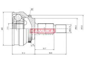 KAMOKA 6566 jungčių komplektas, kardaninis velenas 
 Ratų pavara -> Sujungimai/komplektas
431 498 099 D, 431 498 099 F, 443 407 305