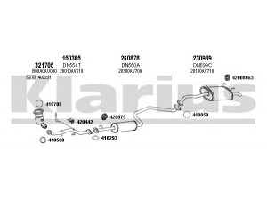 KLARIUS 270434E išmetimo sistema 
 Išmetimo sistema -> Išmetimo sistema, visa