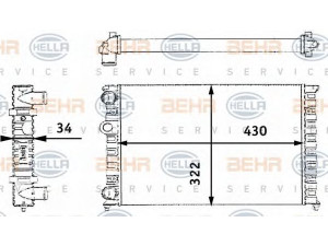HELLA 8MK 376 713-741 radiatorius, variklio aušinimas 
 Aušinimo sistema -> Radiatorius/alyvos aušintuvas -> Radiatorius/dalys
6N0 121 253 A, 6N0 121 253 B, 353 121 253 AB