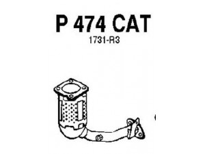 FENNO P474CAT katalizatoriaus keitiklis 
 Išmetimo sistema -> Katalizatoriaus keitiklis
BM91155H, 1731-HF, 1731-L1, 1731-R3