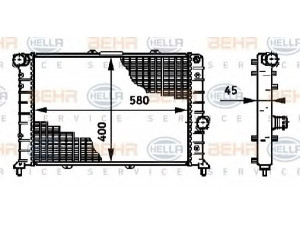 HELLA 8MK 376 719-261 radiatorius, variklio aušinimas 
 Aušinimo sistema -> Radiatorius/alyvos aušintuvas -> Radiatorius/dalys
46753255, 46753255