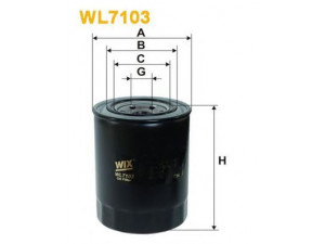 WIX FILTERS WL7103 alyvos filtras 
 Filtrai -> Alyvos filtras
OK108, 1560187305, 1560187309, 1560187310