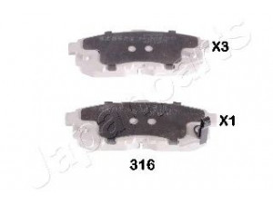 JAPANPARTS PP-316AF stabdžių trinkelių rinkinys, diskinis stabdys 
 Techninės priežiūros dalys -> Papildomas remontas
LEY4-26-48Z, LEY4-26-48ZA, LEY42643Z