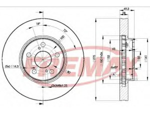 FREMAX BD-0600 stabdžių diskas 
 Dviratė transporto priemonės -> Stabdžių sistema -> Stabdžių diskai / priedai
43512-20590, 43512-20600, 43512-20601