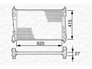MAGNETI MARELLI 350213386000 radiatorius, variklio aušinimas 
 Aušinimo sistema -> Radiatorius/alyvos aušintuvas -> Radiatorius/dalys
55700617, 557006170, 55703927, 878063000