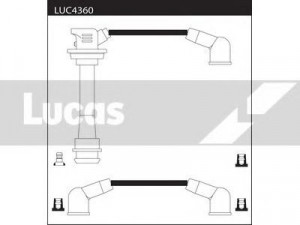 LUCAS ELECTRICAL LUC4360 uždegimo laido komplektas 
 Kibirkšties / kaitinamasis uždegimas -> Uždegimo laidai/jungtys