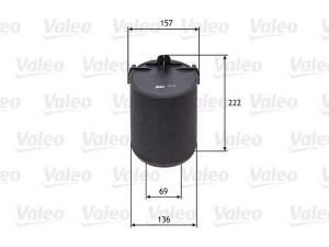 VALEO 585742 oro filtras 
 Filtrai -> Oro filtras
1K0129620C, 1K0129620C, 1K0129620C