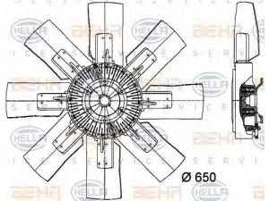 HELLA 8MV 376 728-111 ventiliatorius, radiatoriaus
3 039 279, 8 112 546