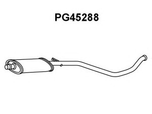 VENEPORTE PG45288 priekinis duslintuvas 
 Išmetimo sistema -> Duslintuvas
170582, 171749