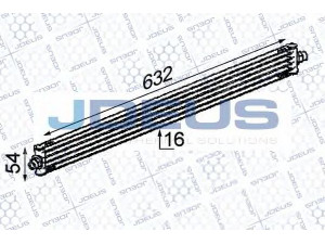 JDEUS 417M38 alyvos aušintuvas, variklio alyva 
 Aušinimo sistema -> Radiatorius/alyvos aušintuvas -> Alyvos aušintuvas
6395010501, A6395010501