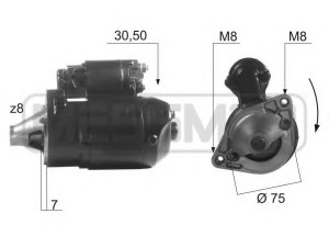 ERA 220194 starteris 
 Elektros įranga -> Starterio sistema -> Starteris
M3T33785, M3T33871, M3T41881, M3T44281
