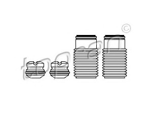TOPRAN 924 004 apsauginio dangtelio komplektas, amortizatorius 
 Ašies montavimas/vairavimo mechanizmas/ratai -> Montavimas, pakabos statramstis
03 98 004, 03 98 004S, 3 98 004