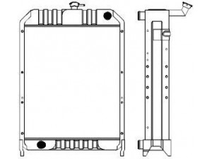 SAKURA  Automotive 1191-0505 radiatorius, variklio aušinimas