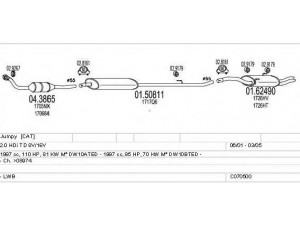 MTS C070500012255 išmetimo sistema
