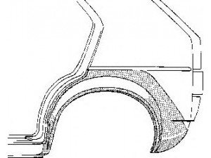 VAN WEZEL 2714148 šoninis skydas 
 Kėbulas -> Kuro bakas/dalys