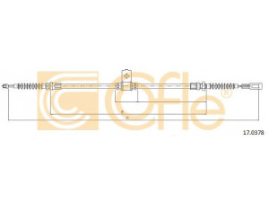 COFLE 17.0378 trosas, stovėjimo stabdys 
 Stabdžių sistema -> Valdymo svirtys/trosai
36530MB00B