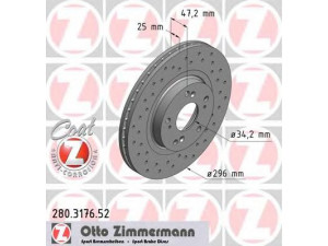 ZIMMERMANN 280.3176.52 stabdžių diskas 
 Dviratė transporto priemonės -> Stabdžių sistema -> Stabdžių diskai / priedai
45251-TL1G00, 45251-TL1G01
