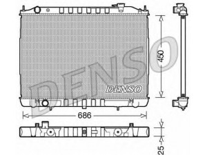DENSO DRM46050 radiatorius, variklio aušinimas 
 Aušinimo sistema -> Radiatorius/alyvos aušintuvas -> Radiatorius/dalys
21410VK505