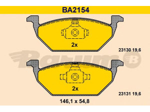BARUM BA2154 stabdžių trinkelių rinkinys, diskinis stabdys 
 Techninės priežiūros dalys -> Papildomas remontas
1J0 698 151, 1J0 698 151 A, 1J0 698 151 B