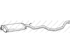 BOSAL 285-889 vidurinis duslintuvas 
 Išmetimo sistema -> Duslintuvas
1728.93