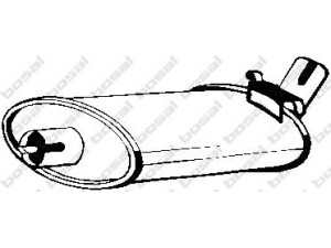 BOSAL 185-585 vidurinis duslintuvas 
 Išmetimo sistema -> Duslintuvas
8 52 148, 8 52 151, 8 52 152, 90003475