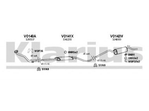 KLARIUS 960055U išmetimo sistema 
 Išmetimo sistema -> Išmetimo sistema, visa