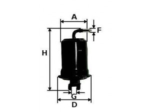 UNIFLUX FILTERS XB209 kuro filtras 
 Techninės priežiūros dalys -> Papildomas remontas
23300-87625, 23300-87625-000