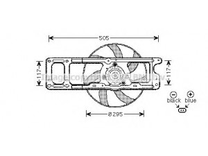 AVA QUALITY COOLING RT7537 ventiliatorius, radiatoriaus 
 Aušinimo sistema -> Radiatoriaus ventiliatorius
7701043977, 7701045216, 7701046627