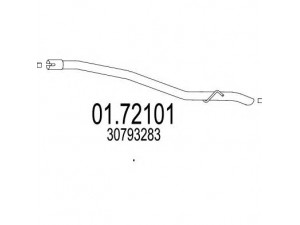 MTS 01.72101 išleidimo kolektorius 
 Išmetimo sistema -> Išmetimo vamzdžiai
30793283