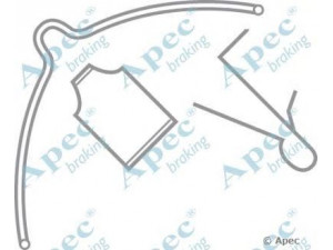 APEC braking KIT285 priedų komplektas, stabdžių trinkelė 
 Stabdžių sistema -> Būgninis stabdys -> Dalys/priedai