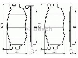 BOSCH 0 986 495 240 stabdžių trinkelių rinkinys, diskinis stabdys 
 Techninės priežiūros dalys -> Papildomas remontas
581011GA00, 581011GE00, 581011JA10