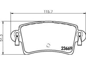 HELLA 8DB 355 009-421 stabdžių trinkelių rinkinys, diskinis stabdys 
 Techninės priežiūros dalys -> Papildomas remontas
4406000QAE, 1605982, 4403467, 9111467