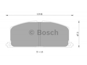 BOSCH 0 986 AB2 001 stabdžių trinkelių rinkinys, diskinis stabdys 
 Techninės priežiūros dalys -> Papildomas remontas
1V053328Z, MN-108, 04465 10040