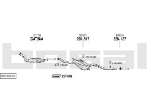 BOSAL 092.300.65 išmetimo sistema 
 Išmetimo sistema -> Išmetimo sistema, visa